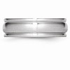 Black Bow Jewelry 7mm Cobalt Satin & Polished Rounded Edge Comfort Fit Band - 3 of 4