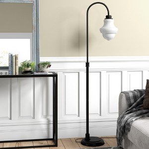 Hudson and Canal 70" Tall Floor Lamp with Glass Shade - 1 of 4