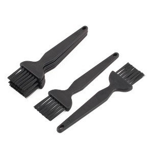 Unique Bargains Circuit Board Anti-Static ESD PCB Plastic Flat Handle Cleaning Brush Black 5 Pcs - 1 of 3