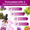 Alliwise Liver Health Support Liquid, Milk Thistle 80% Silymarin Extract & Dandelion Root Extract, Vegan, Non-GMO, 2 Bottle (2 Fl.oz) - 4 of 4