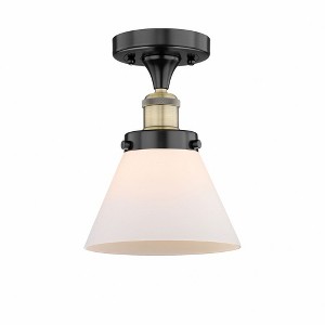 Cone - 1 Light Semi-Flush Mount In Industrial Style-9.75 Inches Tall and 7.75 Inches Wide - 1 of 1