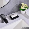 Aoibox Black Resin Soap Dish for Bathroom or Shower, Modern Soap Holder and Saver, Home Kitchen Accessory - 4 of 4