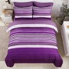 Hub Styler Twin Patchwork Striped Bedding Set - 3 of 4