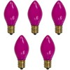 Northlight Pack of 25 Opaque Pink C7 Christmas Replacement Bulbs - image 3 of 4