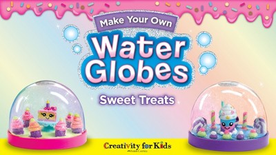 Kipipol Make Your Own Water Globe Kit – 4X DIY Snow Globe Making Kit w/ 5 Figures, 20 Packs of Modeling Clay for Kids for Sculpting, Crafts for