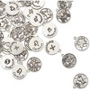 Bright Creations 72 Pieces Zodiac Sign Charms for DIY Jewellery Keychain & Bracelet Making, Silver - 3 of 4
