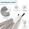 Vivere Double Sunbrella Hammock with Steel Stand, Portable Outdoor Lounge, Dove - 2 of 4