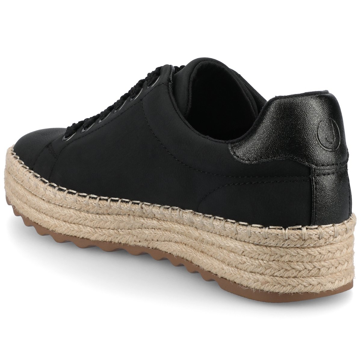 Женские кроссовки Journee Collection Journee Women's Cosima Esapdrille Sneakers, Black/Graphite 10 — фото 7
