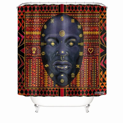 Weird Face Shower Curtains for Bathroom Waterproof Fabric Bath Curtain Durable Soft Stylish Bathroom Decor 72x72 Inch