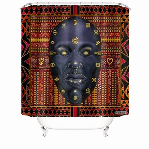 Weird Face Shower Curtains for Bathroom Waterproof Fabric Bath Curtain Durable Soft Stylish Bathroom Decor 72x72 Inch - 1 of 1