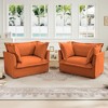 2-Piece Corduroy Armchair Set with Deep Seats - 3 of 4