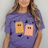 Simply Sage Market Women's Pumpkin Ghost Short Sleeve Graphic Tee - 2 of 4