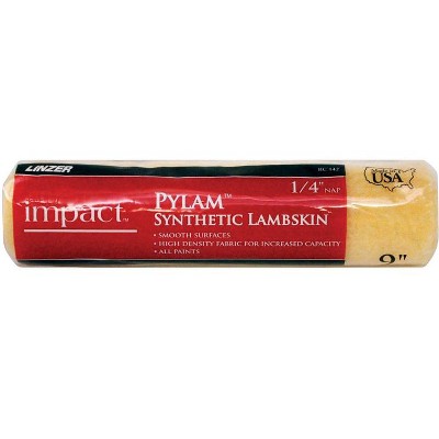 Linzer Impact Pylam Synthetic Lambskin 9 in. W X 1/4 in. Regular Paint Roller Cover 1 pk (Case of 12)