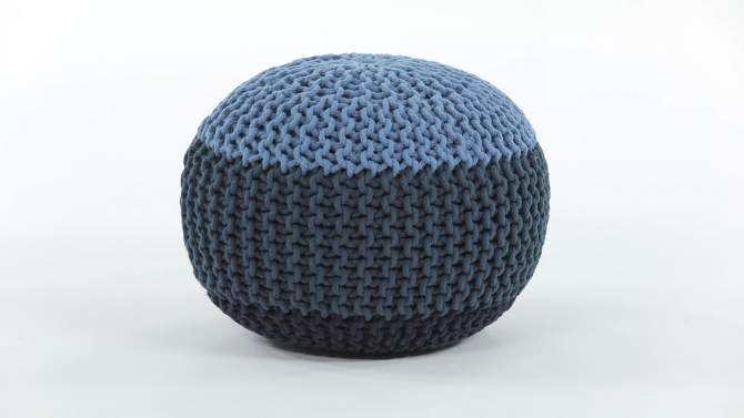 Rigby Hand Knit Round Pouf - Wyndenhall, 2 of 9, play video