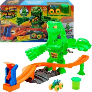 Hot Wheels Monster Trucks Mutant Monster Takedown Playset with Toy