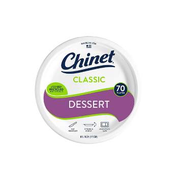 Chinet Classic Dessert Plate 6 3/4" - 70ct
