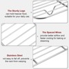 Unique Bargains 304 Stainless Steel Roasting Baking BBQ Grill Net 2 Pcs - 4 of 4