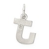 Black Bow Jewelry Sterling Silver, Amanda Collection Small Block Style Initial J Pendant - 3 of 4