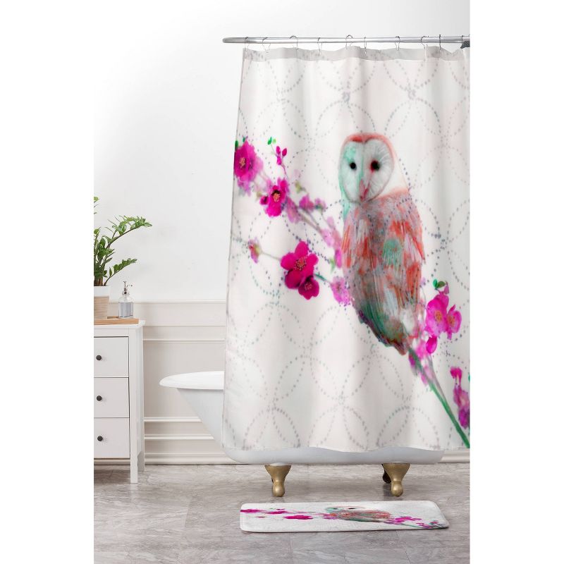 Quinceowl Shower Curtain Ivory - Deny Designs, 3 of 6