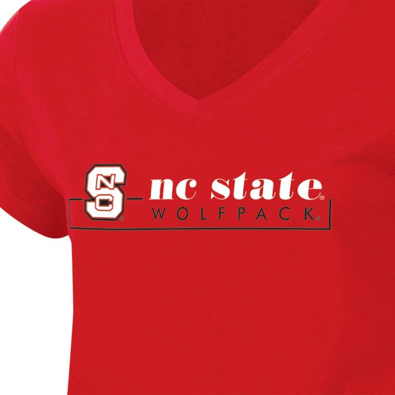 NCAA NC State Wolfpack Women&#39;s V-Neck T-Shirt, 3 of 4