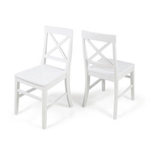 NicBex Dining Chairs Set of 2,Farmhouse Kitchen Chairs with X-Shaped Backrest for Living Meeting Room,Bedroom - 1 of 4