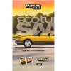 Saab 900 Turbo Convertible Yellow with Tarmac Cards "Global64" Series 1/64 Diecast Model Car by Tarmac Works - 4 of 4