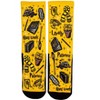 Wizard House Yellow Hufflepuff Crew Socks (S-M) - 2 of 2