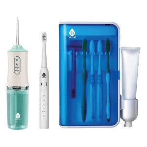 Pursonic Complete Oral Care Bundle – USB Rechargeable Sonic Toothbrush, Water Flosser & UV Toothbrush Sanitizer - 1 of 4