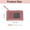 Unique Bargains PU Leather Zipper Design Credit Card Holder 2 Pcs - 2 of 4