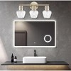 TOBILI 3-Light Gold Bathroom Vanity Light with Clear Glass Shade Bulb Not Included,Matte Gold Modern,contemporary Vanity light - 3 of 3