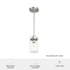 Hunter Fans 4.4" Devon Park Pendant Brushed Nickel Ceiling Light - 1 Bulb, Vintage Style, Dry Rated, Dimmable, 54" Chain - 3 of 4