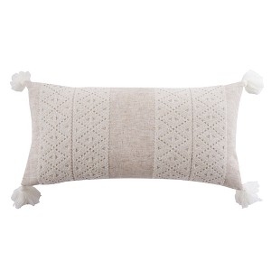 Sanira Taupe Geometric Decorative Pillow - Levtex Home - 1 of 3
