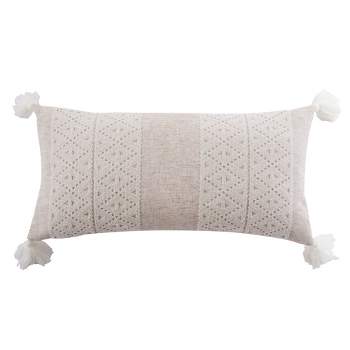 Sanira Taupe Geometric Decorative Pillow - Levtex Home