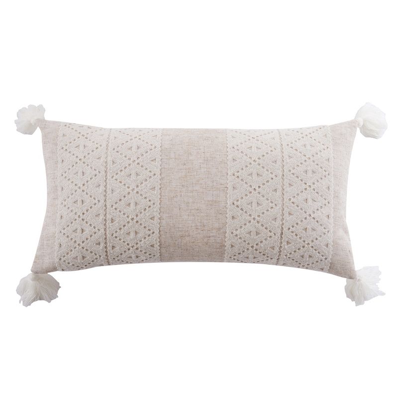 Sanira Taupe Geometric Decorative Pillow - Levtex Home, 1 of 4