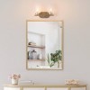 LNC Ellan 12.5-in Matte Gold Bathroom Vanity Light with Clear Glass, Modern, 2-Light - 4 of 4