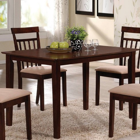 Samuel 47" Dining Set Espresso and Microfiber - Acme Furniture: Wood Frame, 4-Seat Capacity, 60-Day Warranty - image 1 of 4