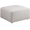 Airsurfer Large Light Gray Ottoman Modern Minimalist Ottoman Living Room Accent for Versatile Seating - 2 of 4