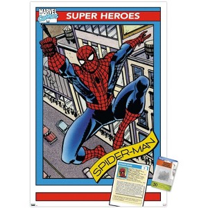 Trends International Marvel Trading Cards - Spider-Man Unframed Wall Poster Prints - 1 of 4