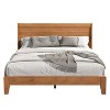 Galano Queen Abby Serene Bed with Headboard – Amber Walnut - 4 of 4