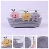 REGALWOVEN Woven Cotton Rope Storage Basket Star Decor for Living Room 2 Pcs - 3 of 4