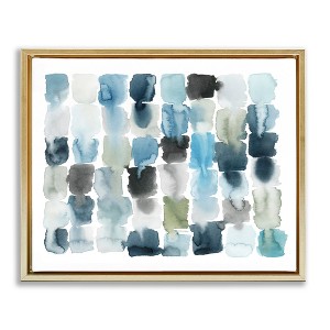 Stupell Industries Ocean Inspired Abstract Tiles Floating Frame Canvas Art - 1 of 4