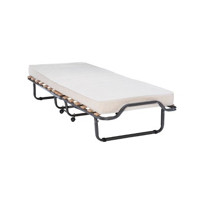 Twin Luxor Folding Bed with Cover Gray - Linon