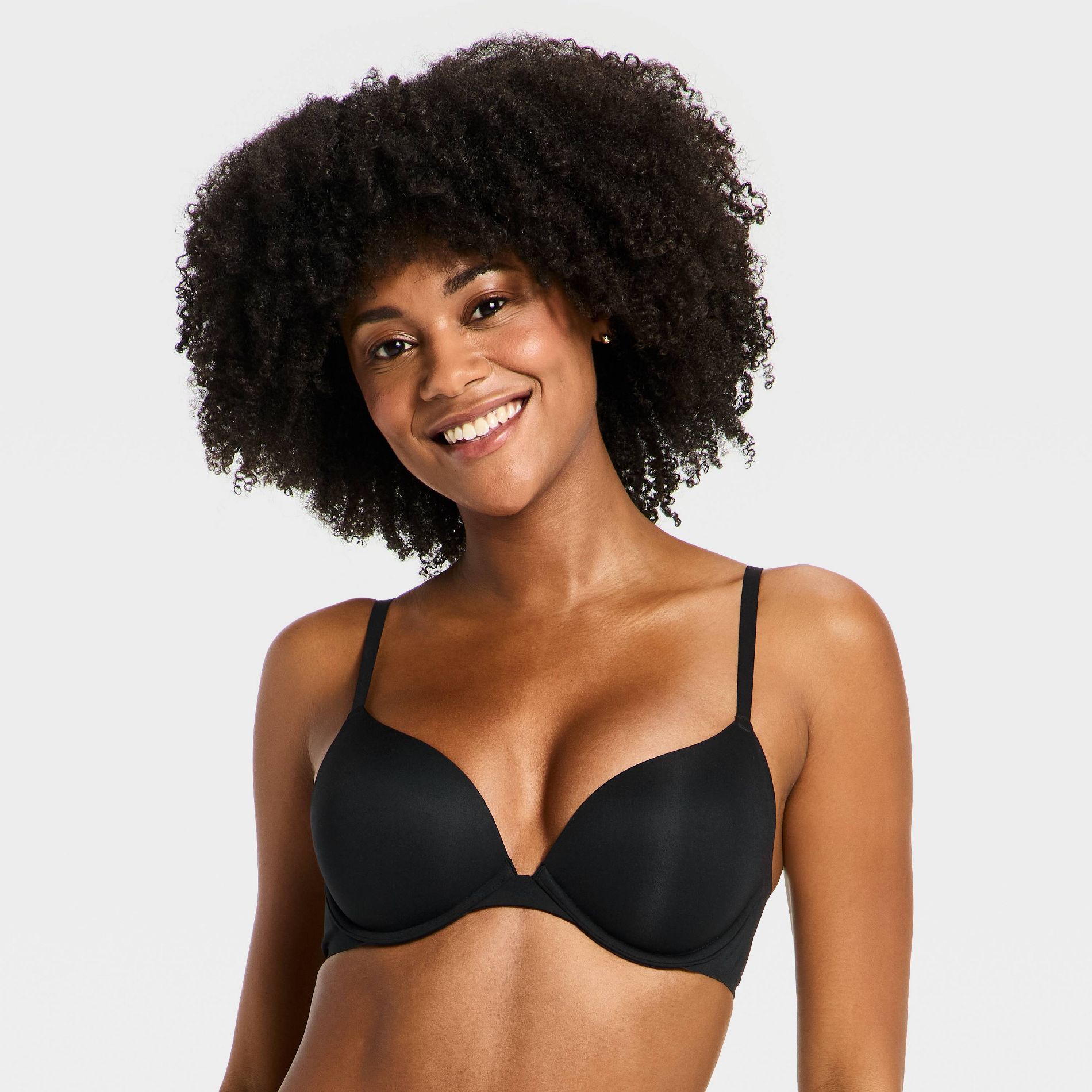 Women's Luxury Push Up Plunge Bra - Auden™ Black 38DD