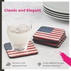 Pimpernel American Flag Coasters, Set of 6,4.25" Square - 3 of 4