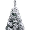 vidaXL Slim PVC Artificial Christmas Tree with LED Lights & Ball Set - Eco-Friendly - 3 of 4