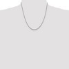 Black Bow Jewelry 1.75mm Sterling Silver, Diamond Cut Solid Rope Chain Necklace - 2 of 4