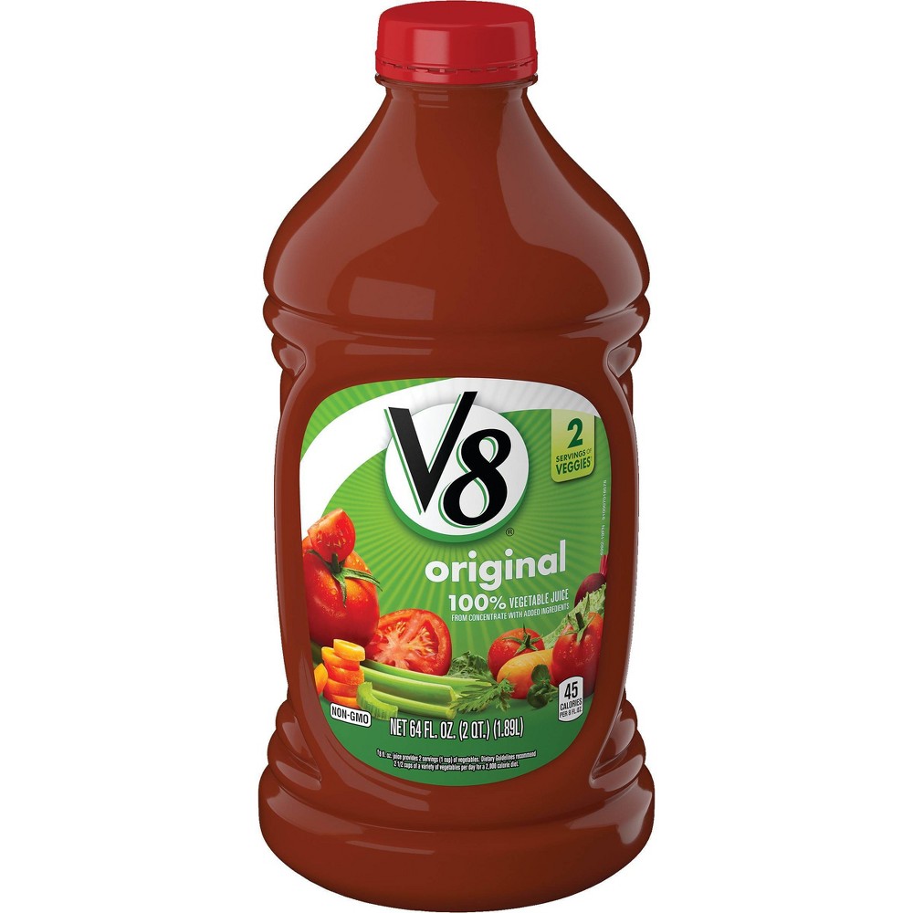 UPC 051000069924 product image for V8 Original 100% Vegetable Juice - 64 fl oz Bottle | upcitemdb.com