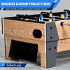 SereneLife 38” Table Top Air Hockey and 40” Foosball Set, 2-in-1 Swivel Game Table - 4 of 4