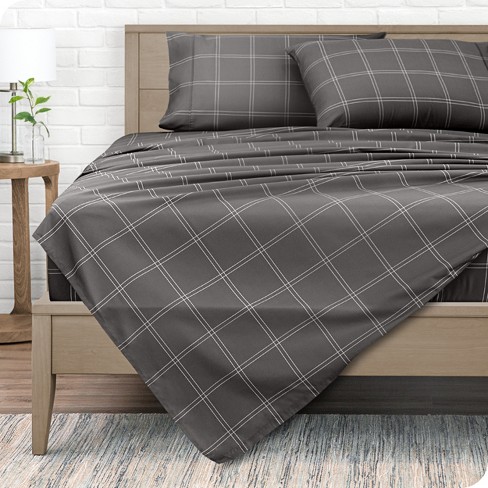 Bare Home Double Brushed Sheet Set, Full XL - Navy