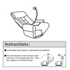 NicBex Modern Foldable Single Sofa, Adjustable Head and Waist with Stand, Lounge Chair in the Living Room - 2 of 4